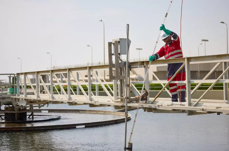 Wastewater treatment employee Middle East